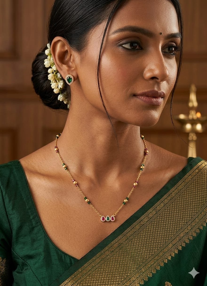Sanskriti Delicate Pendant Set