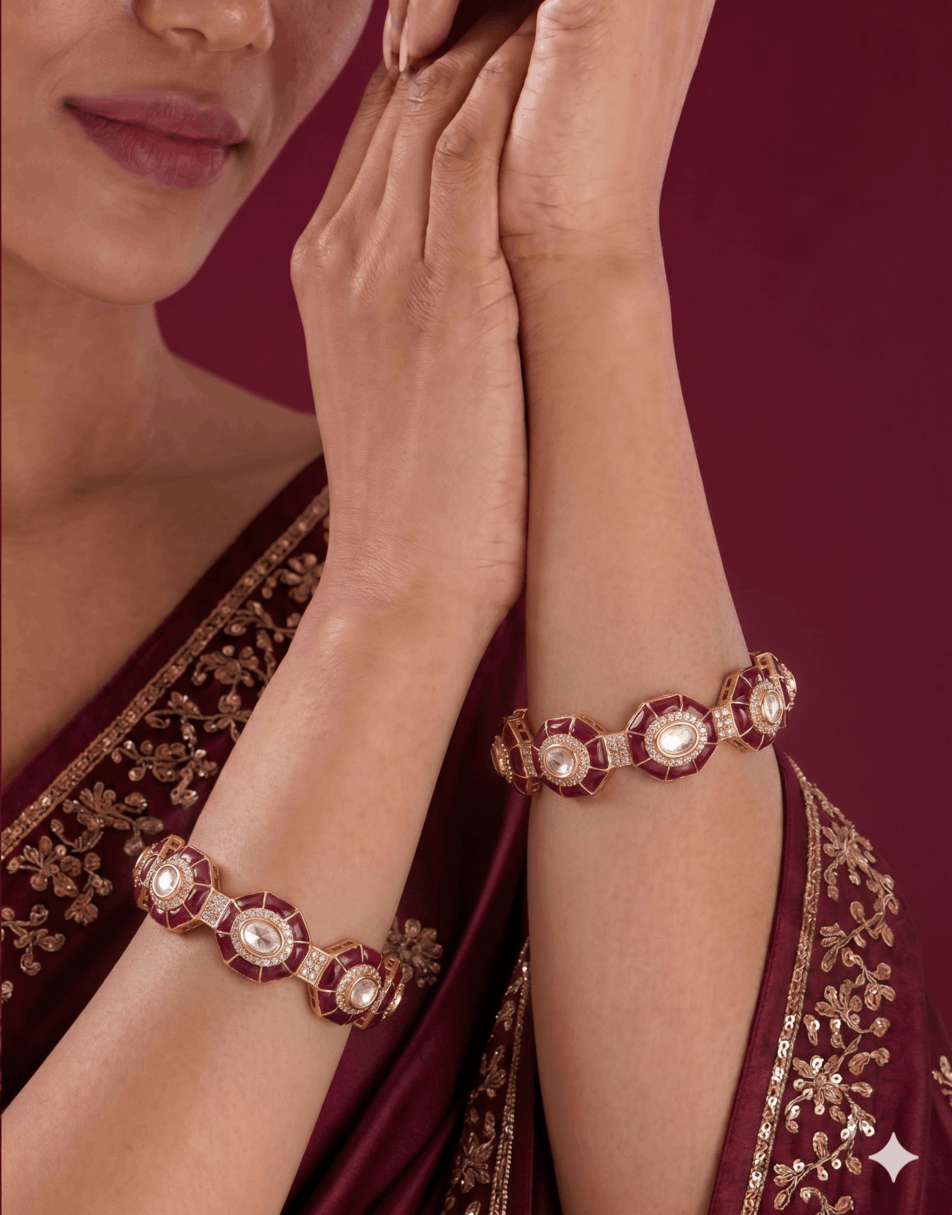 Epoxy Moissanite Bangle