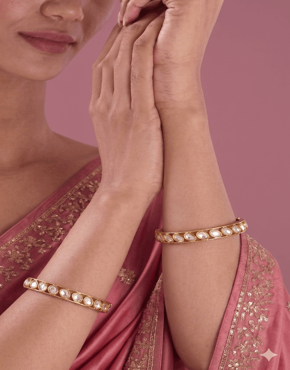 Polki Ovel Bangles