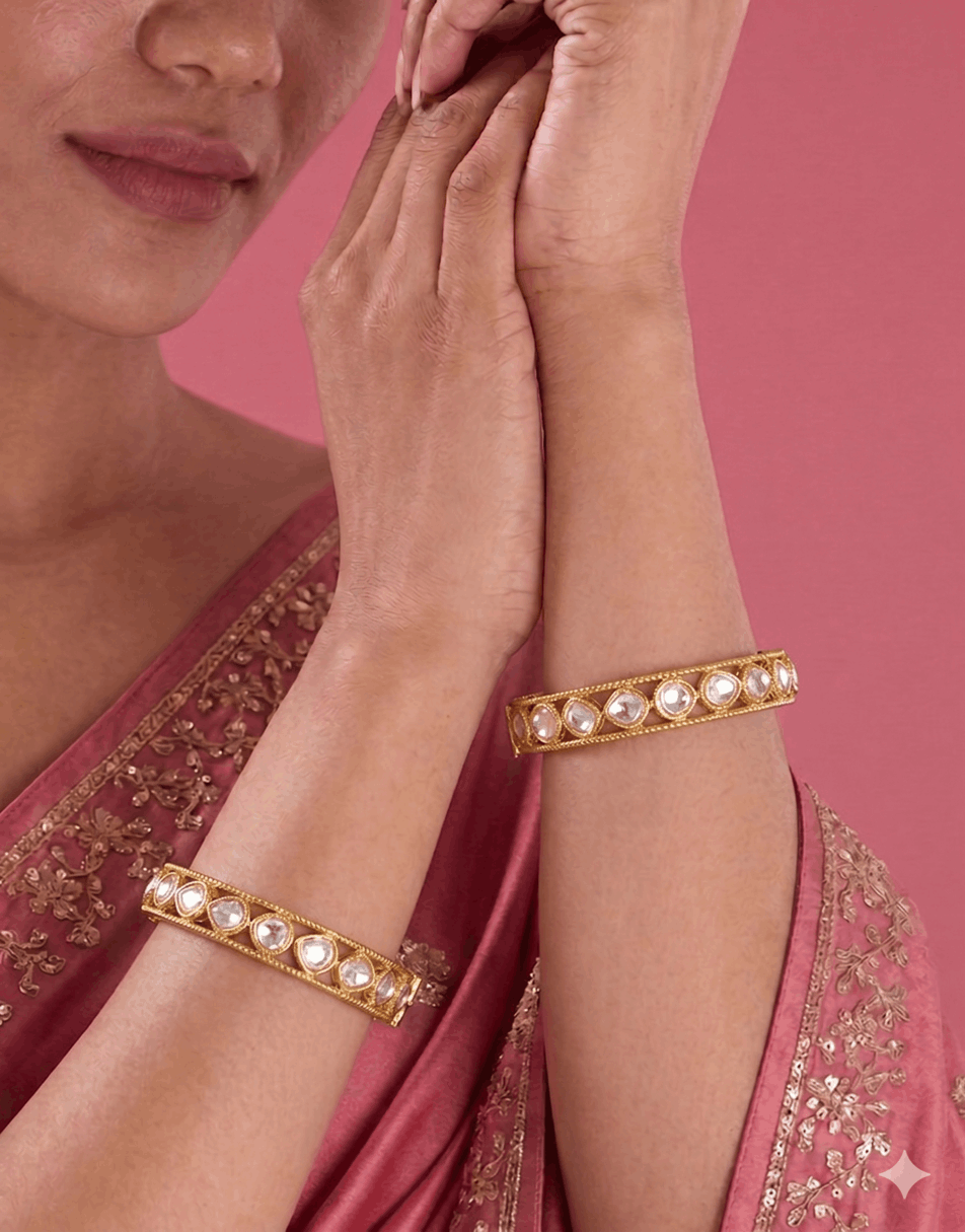 Polki uncutt Bangles
