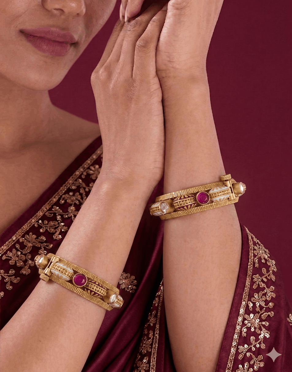 Ethnic Ruby Bangles