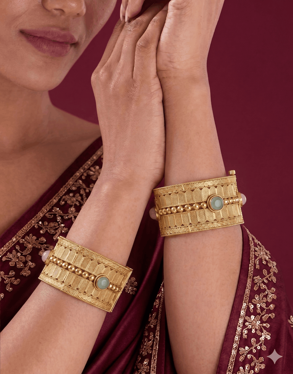 Ethnic Gold Plated Bangles