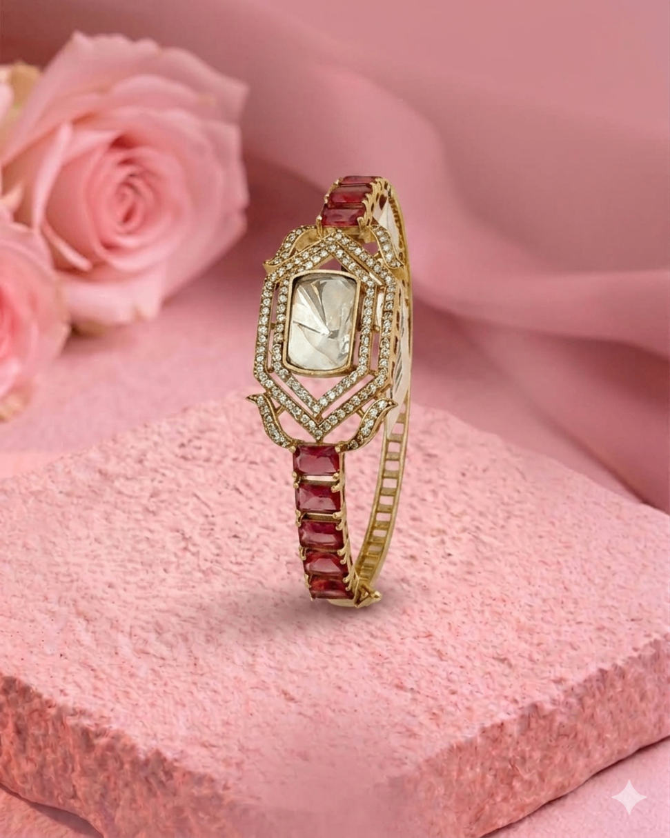 Epoxy Moissanite Ruby Stone