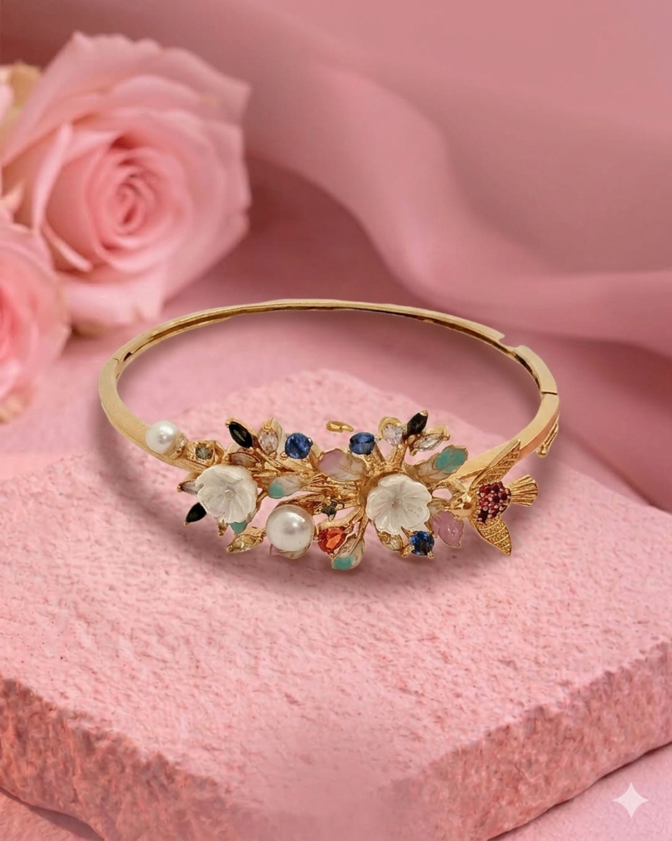 Phulwari Madhavi Cuff Bracelet