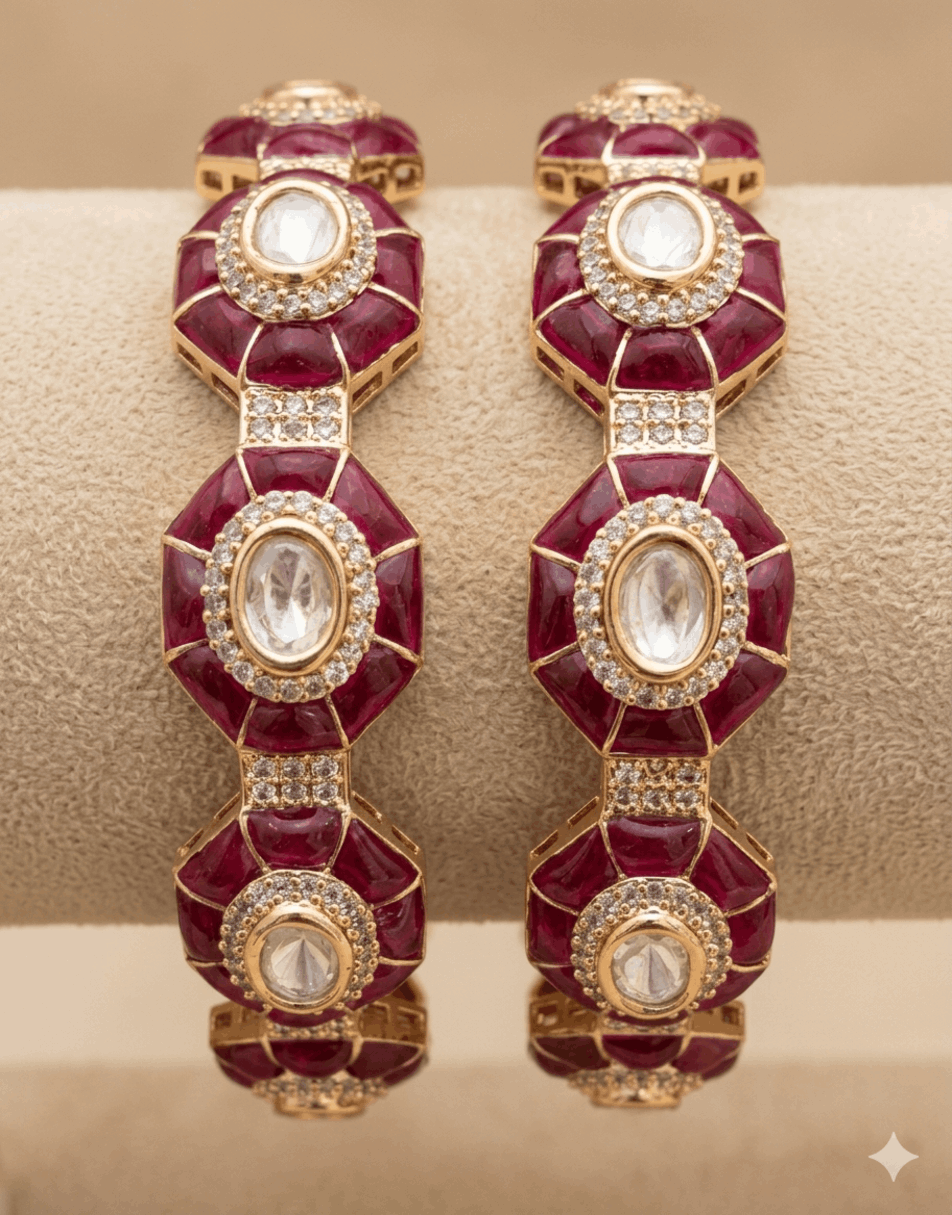 Epoxy Moissanite Bangle